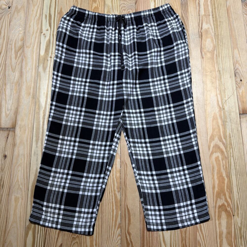 Joyspun Women's Plaid Pajamas Pants Plus Size 3X Cozy Soft Casual